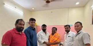 జిల్లా కాటన్ మిల్లర్స్ అసోసియేషన్ అధ్యక్షులు ఎన్నికైన బచ్చు భాస్కర్ కు సన్మానం