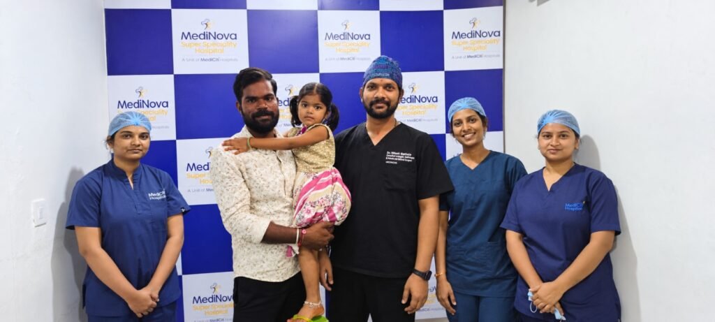మెడినోవా హాస్పిటల్‌లో అరుదైన శస్త్రచికిత్స.. లేజర్ చికిత్సతో చిన్నారికి ఉపశమనం