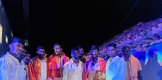 వినాయకుని నిమర్జనంలో పాల్గొన్న రెడ్డిపల్లి గ్రామ సర్పంచ్ నరసింహ