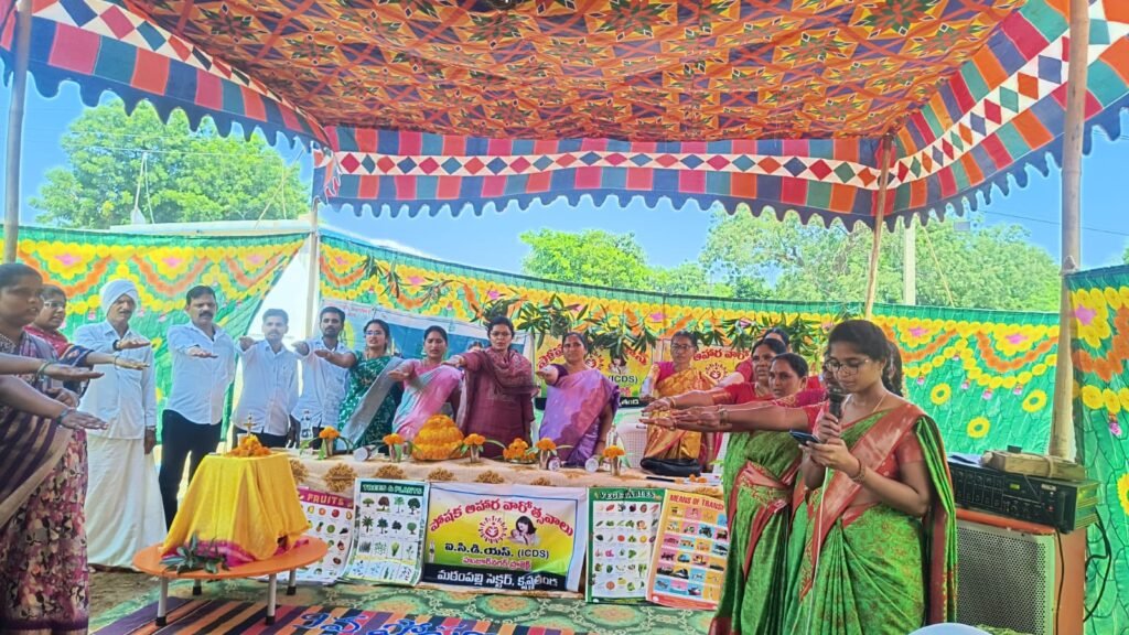 కృష్ణ తండా లో ఘనంగా 9వ పోషణ మాసం వేడుకలు.