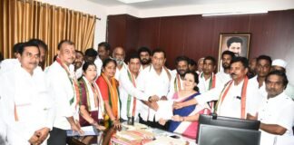 చీఫ్ ఎన్నికల కమిషనర్ జ్ఞానేష్ కుమార్ రాజీనామా చేయాలని డిమాండ్ చేస్తూ సంగారెడ్డి లో కదం తొక్కిన కాంగ్రెస్ శ్రేణులు
