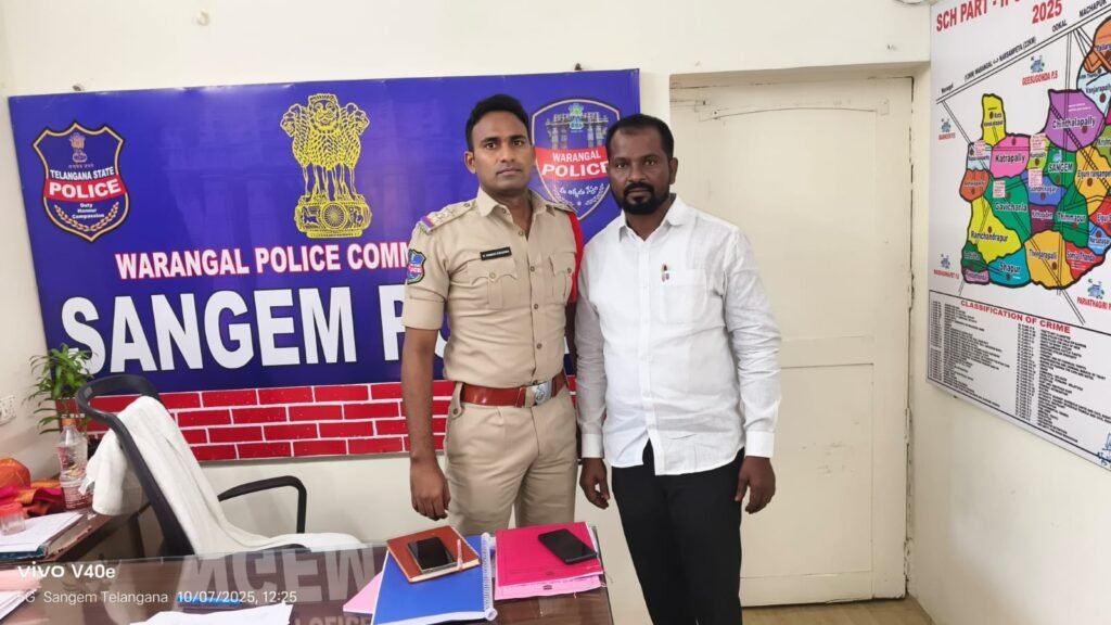 సంగెం మండల ఎస్సై వంశీకృష్ణకు హృదయపూర్వక జన్మదిన శుభాకాంక్షలు