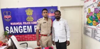 సంగెం మండల ఎస్సై వంశీకృష్ణకు హృదయపూర్వక జన్మదిన శుభాకాంక్షలు