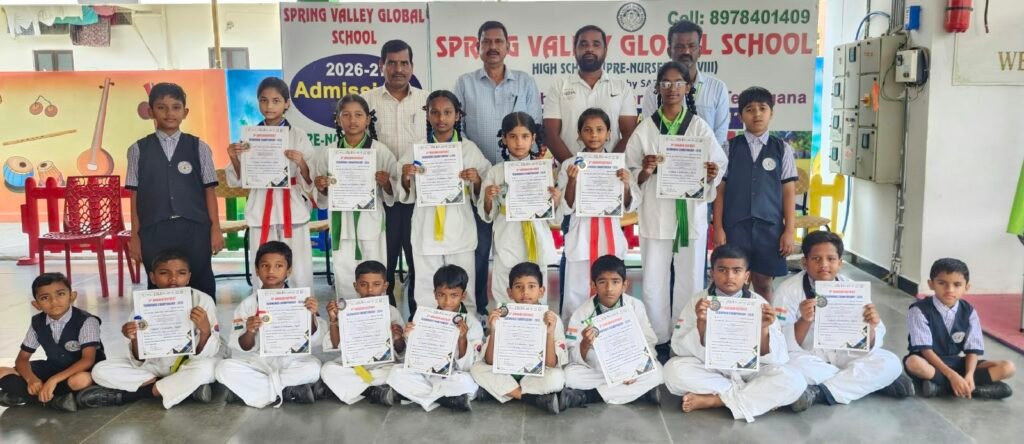 తైక్వాండో ఛాంపియన్‌షిప్ – 2026 లో స్ప్రింగ్ వ్యాలీ గ్లోబల్ స్కూల్ విద్యార్థులు అత్యుత్తమ ప్రతిభ