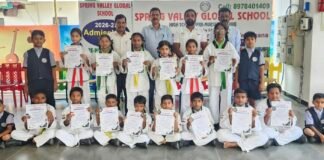 తైక్వాండో ఛాంపియన్షిప్ – 2026 లో స్ప్రింగ్ వ్యాలీ గ్లోబల్ స్కూల్ విద్యార్థులు అత్యుత్తమ ప్రతిభ