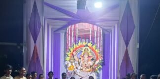 సూరారంలో శోభాయమానంగా వినాయక మండపం వద్ద సామూహిక దీపారాధన