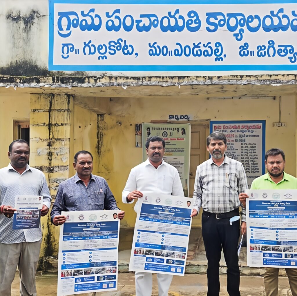 ఓపెన్ టెన్త్, ఇంటర్ పోస్టర్ విడుదల చేసిన సర్పంచ్ మల్లేష్ గౌడ్