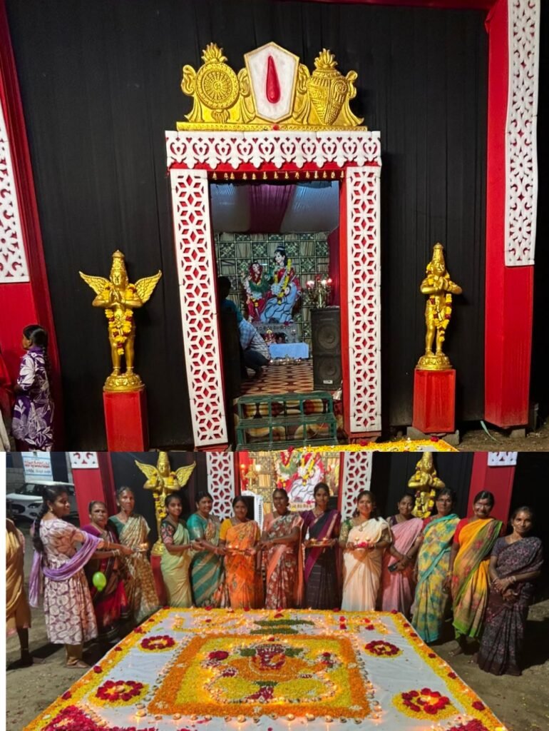గుగ్గిళ్లలో గ్రామంలో 4వ వార్డులో ఘనంగా గణపతి స్వామివారి దీపారాధన