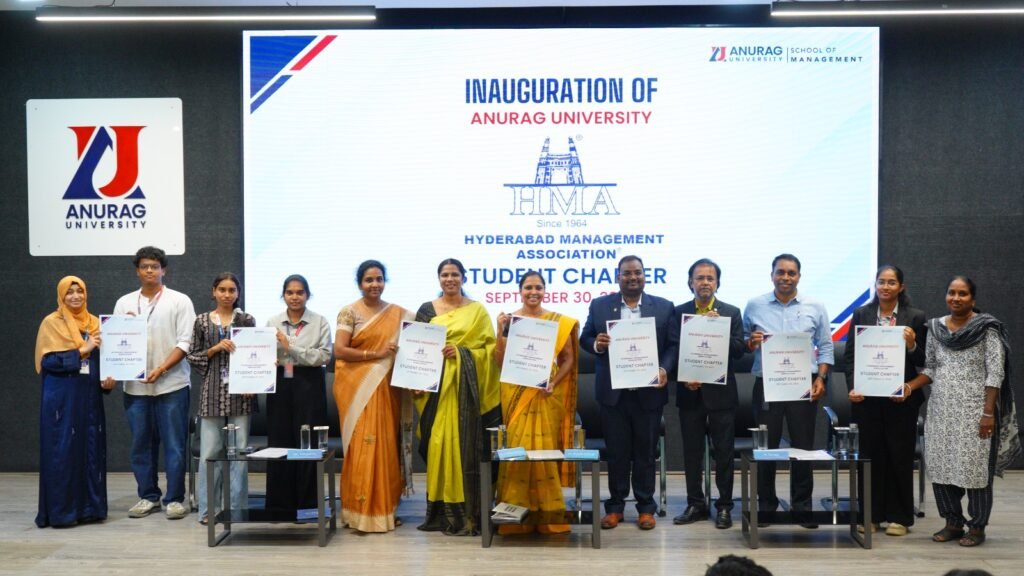 అనురాగ్ యూనివర్సిటీలో హెచ్‌ఎంఏ స్టూడెంట్ చాప్టర్ ప్రారంభం