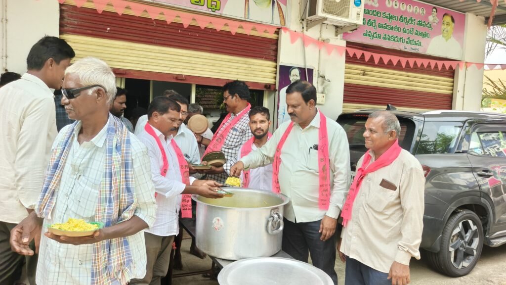 నేలకొండపల్లిలో బి ఆర్ఎస్ పార్టీ కార్యాలయంలో ఘనంగా గాంధీ జయంతి వేడుకలు