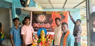 అమ్మవారి విగ్రహాన్ని అందించిన రామదండు సంస్థ