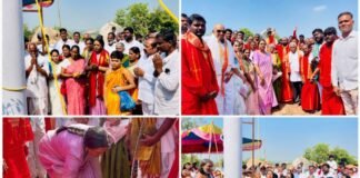కపిల గిరి క్షేత్రం పైఘనంగా ఆంజనేయస్వామి విగ్రహ భూమి పూజ