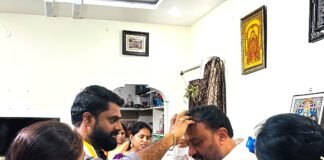 విజయ దశమి వేళ డిసిసి జిల్లా అధ్యక్షులు ఏలే మల్లికార్జున్ నివాసంలో సందడి