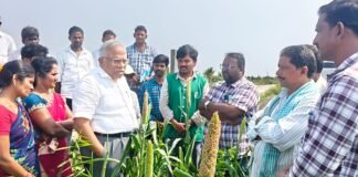 ప్రకృతి వ్యవసాయ క్షేత్రాలను పరిశీలించిన టి. విజయ్ కుమార్