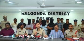 రైతుల వ్యవసాయ విద్యుత్ ట్రాన్స్ఫార్మర్ల వరుస చోరీలకు పాల్పడుతున్న నలుగురు అంతర్రాష్ట్ర దొంగల ముఠాను అరెస్టు చేసిన నల్గొండ జిల్లా పోలీసులు
